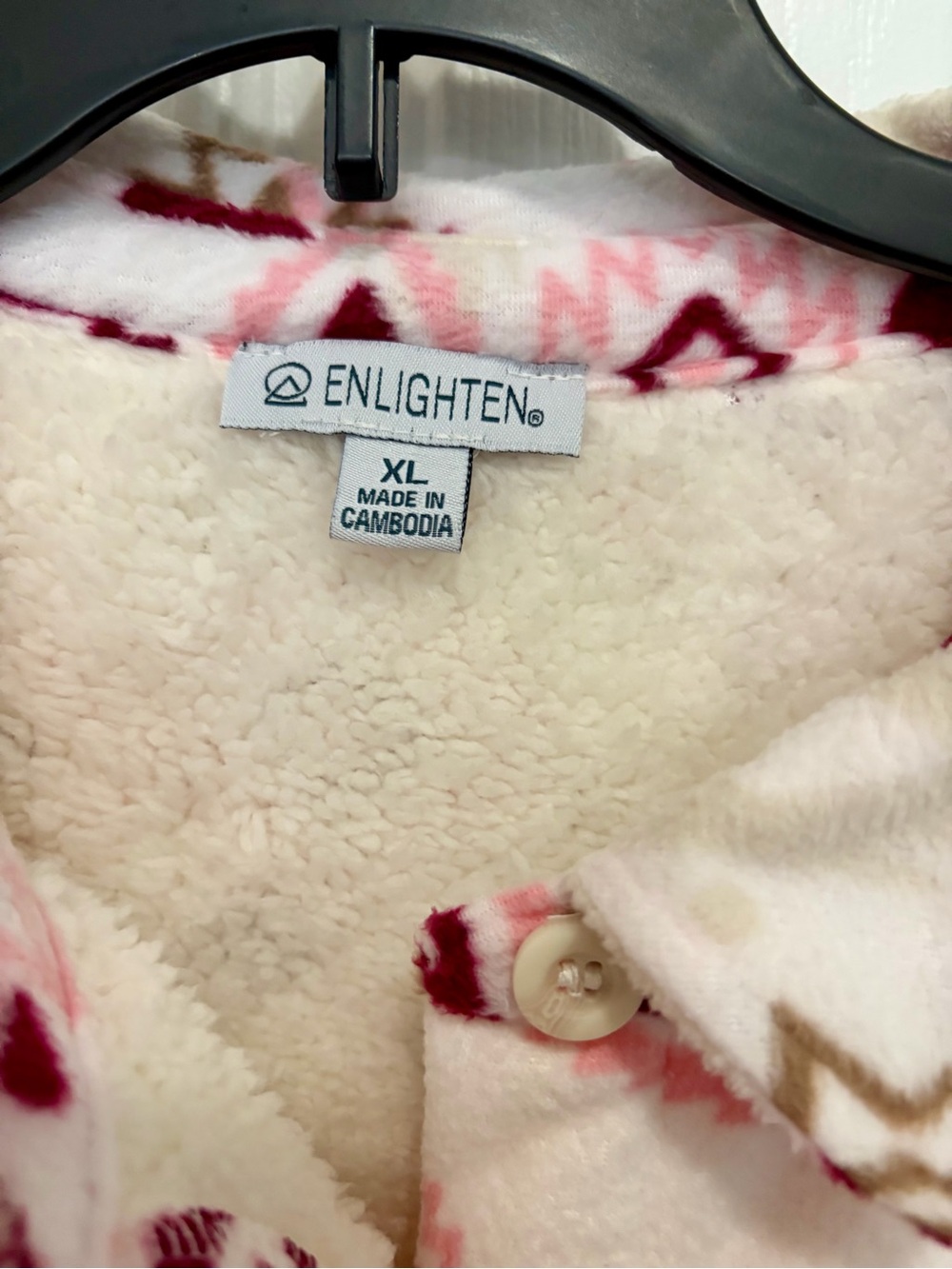 Pink & Cream Aztec Fleece Shacket - Picture 4 of 6
